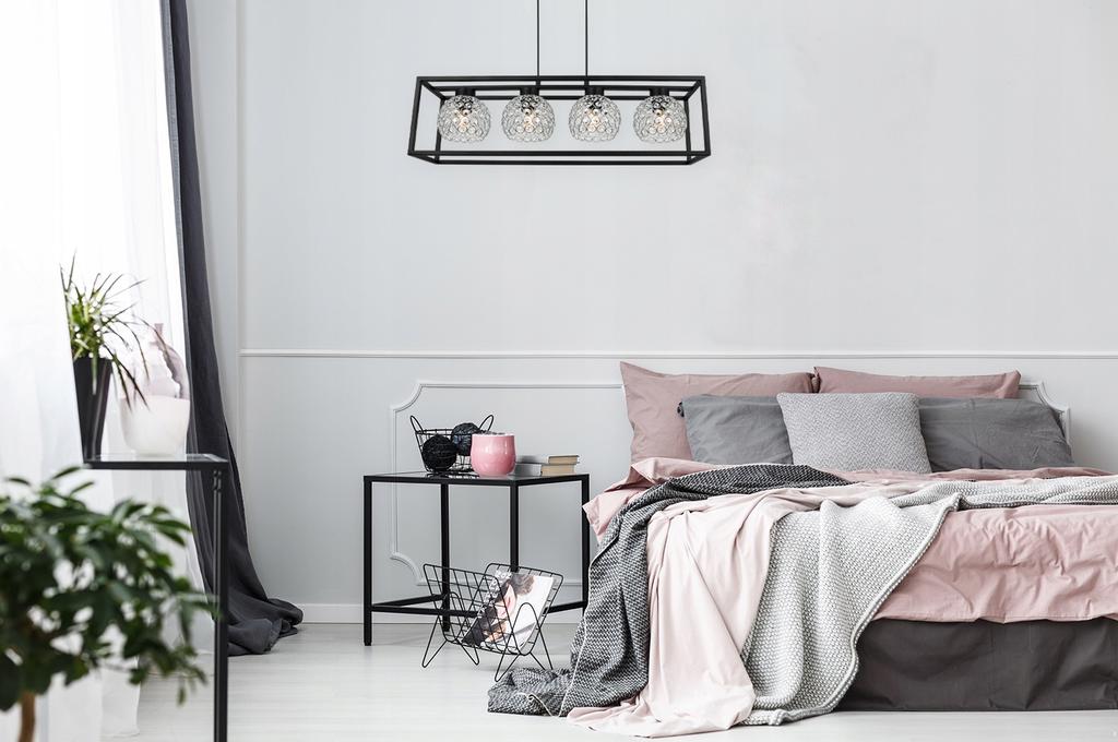 závěsná lampa ELEGANTNÍ KLECKA KŘIŠŤÁLOVÁ KOULE