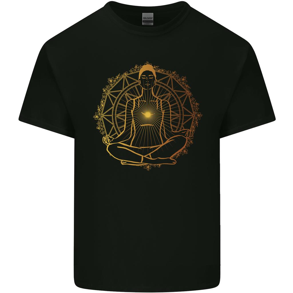 Spiritual Yoga Meditation Peace Unisexs Light Cotton TShirt