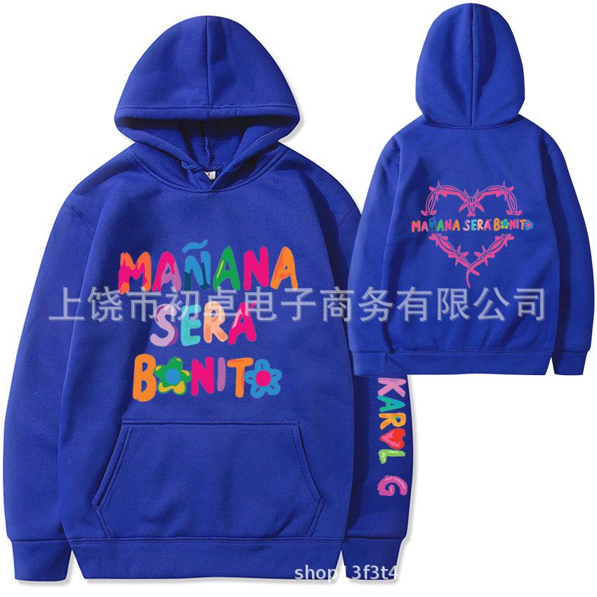 

KarolG Unisex Couple Hoodie - European and American Fashion, Casual Plus Velvet Sweatshirt XL синий