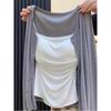 Elegant White Camisole with Chest Pads - Women's Stylish Summer Top for Inner and Outer Wear