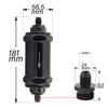AN6 / AN8 / AN10 Inline Fuel Filter E85 Ethanol With 100 Micron Stainless steel element