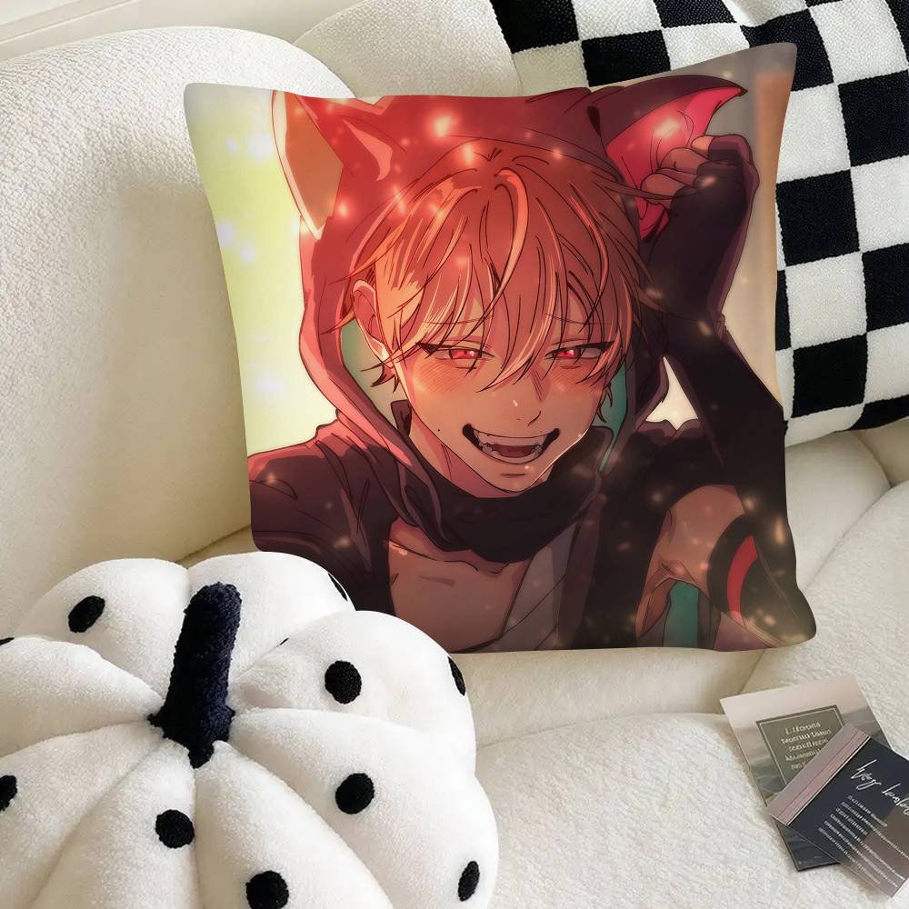 Korean Comic Reluctant Encounters BL Pillow Case Square Pillow Bedroom Sofa Leisure Comfort Cushion Car Home Decoration