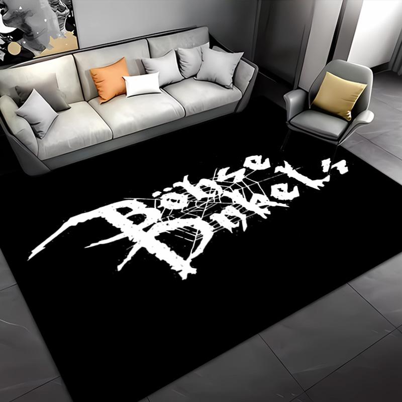1pc Böhse Onkelz band Entrance Mat, Non-Slip Mat Area Rug,Room Decor, Outdoor Decor, Kitchen Rug,Doormat - Machine Washable, Easy to Clean