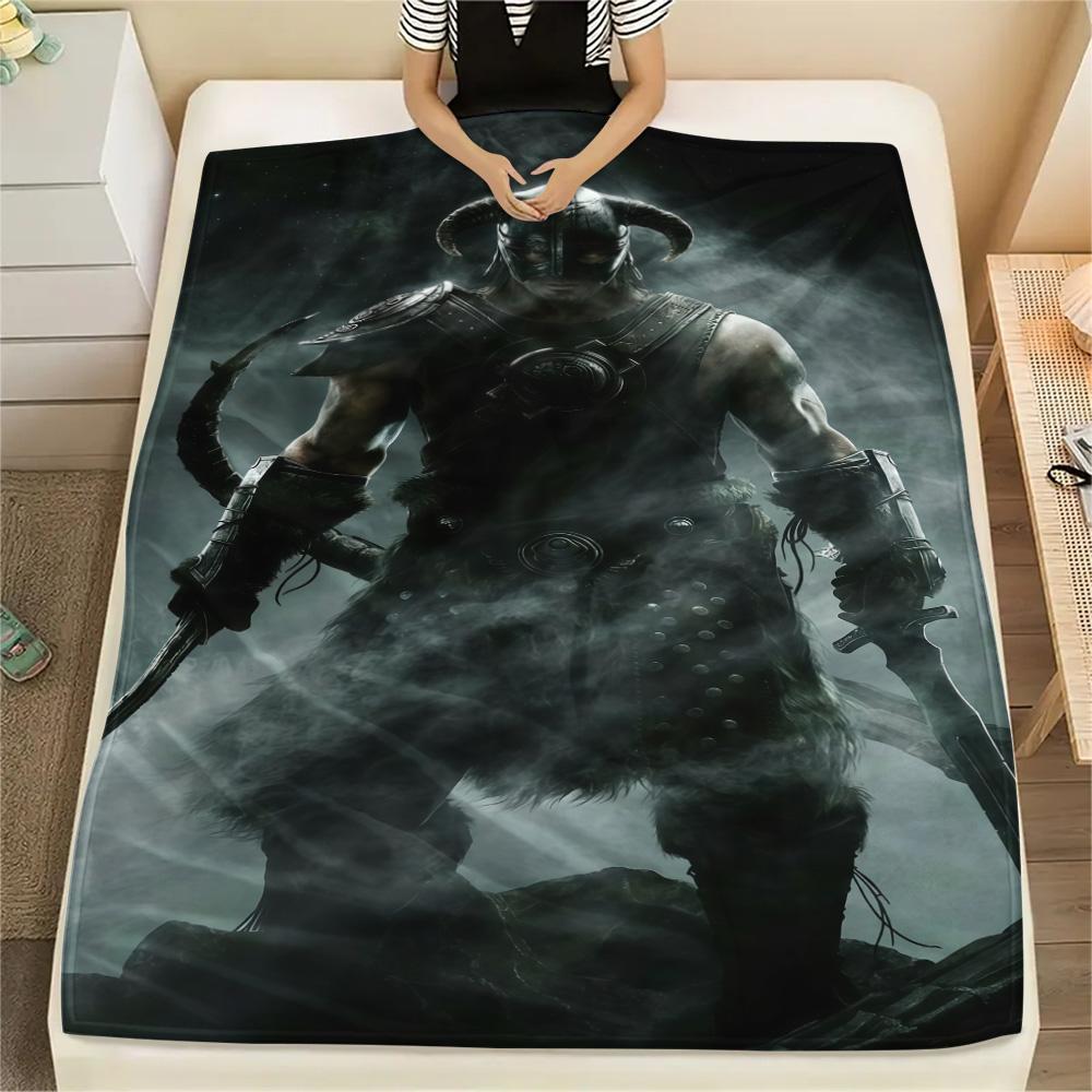 Tamriel Print FlAannel Blanket, High quality Comfortable for All Seasons, Home Decor, Warmth and Comfort