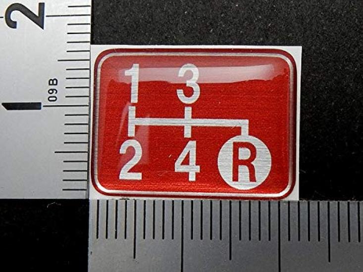 Tuningfan Shift Pattern for MT Classic Sunny Rover Emblem, Red, 4-speed vehicles, Cars, Truck, Mini, Red, SPE-R401