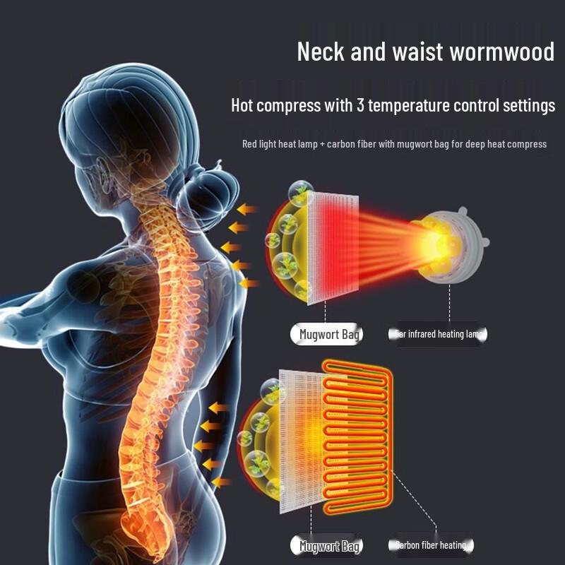 Alliance Messenger Foldable Full Body Infrared Heating Massage Cushion