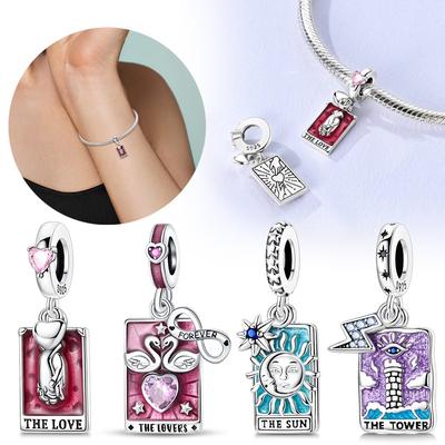 Zon Maan Sterren Magie Tarot Bedeltjes Hangers Koperkleuren Charm Past Op Originele Charms Armband Kralen Voor Vrouwen Sieraden Maken Cadeaus
