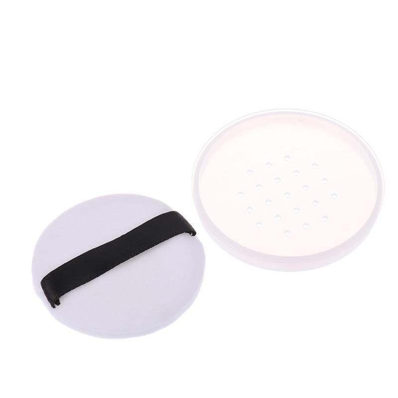 Powder Box Cosmetic Container Travel Empty Refillable Cosmetic Jar Pot Loose Face Powder Sifter Case With Mirror
