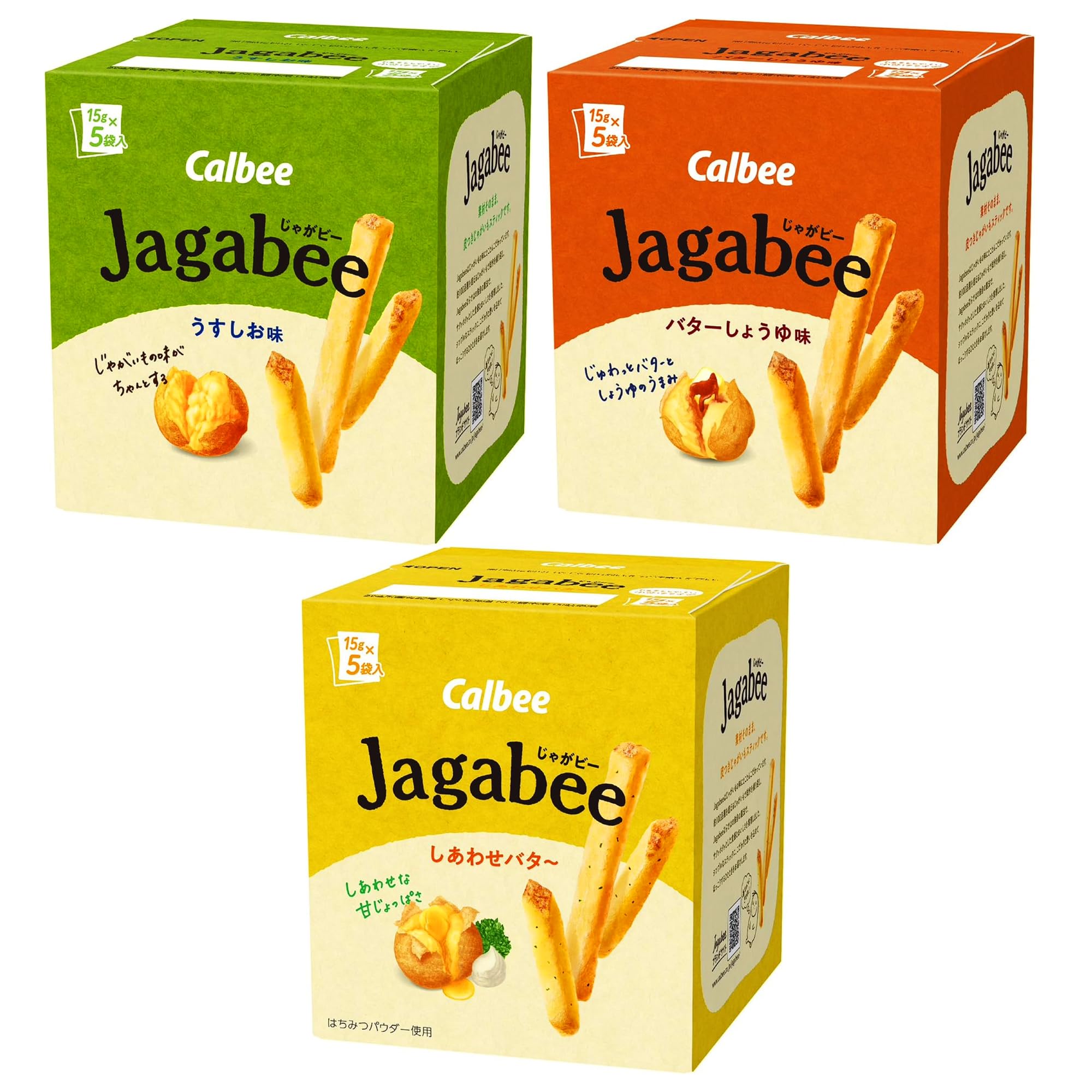 

Calbee Jagabee 3 types assorted total 6 boxes