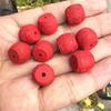 Synthetic Imitation Cinnabar Auspicious Drum Spacer Beads Bracelet Kit