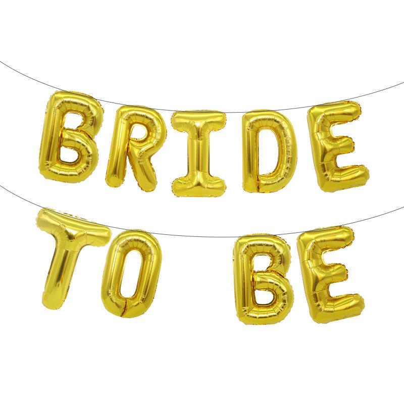Rose Gold 'Bride to Be' Balloon Set for Wedding or Valentine's Day Party