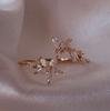 New Cute Colorful Zircon Flower Ring For Women Girl Fashion Vintage Zircon Adjustable Rings Jewelry Gift