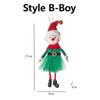 Newest Christmas Elves Stuffed Plush Dolls Hanging Ornaments Xmas Tree Decor Cute Boy Girl Elf Pendant Kids Gifts New Year Noel