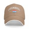 Luxembourg Flag Casual Baseball Cap Spring Trucker Hat Adjustable Outdoor Sport Hip Hop Hats Women Unisex Funny Baseball Caps