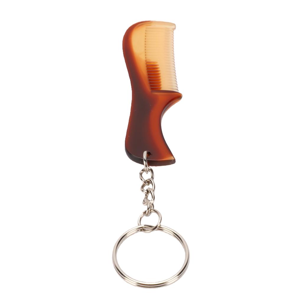 Mini Keychain Comb Portable Travel Pocket Fine Tooth Small Keyring Beard Comb Hair Styling Accessory