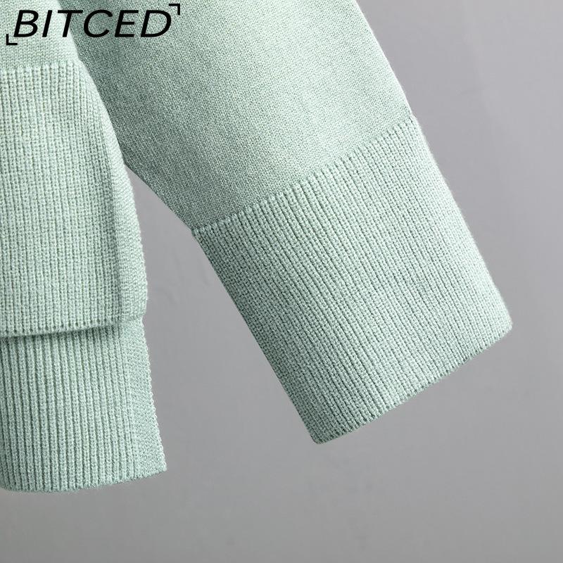 BITCED Fashion Set Women's Autumn and Winter Loose Casual Sweater Pullover Two-piece Set