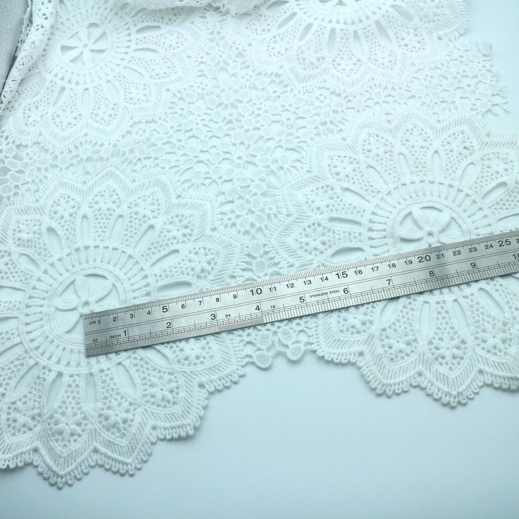 Milk Silk Water-Soluble Lace Embroidery Fabric Full Lace Women'S Clothing Dress Wedding Dress Fabric