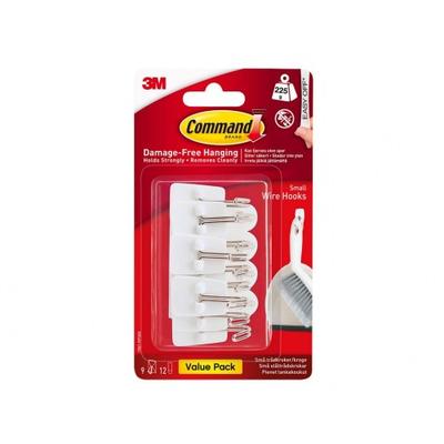 Command White Wire Hooks