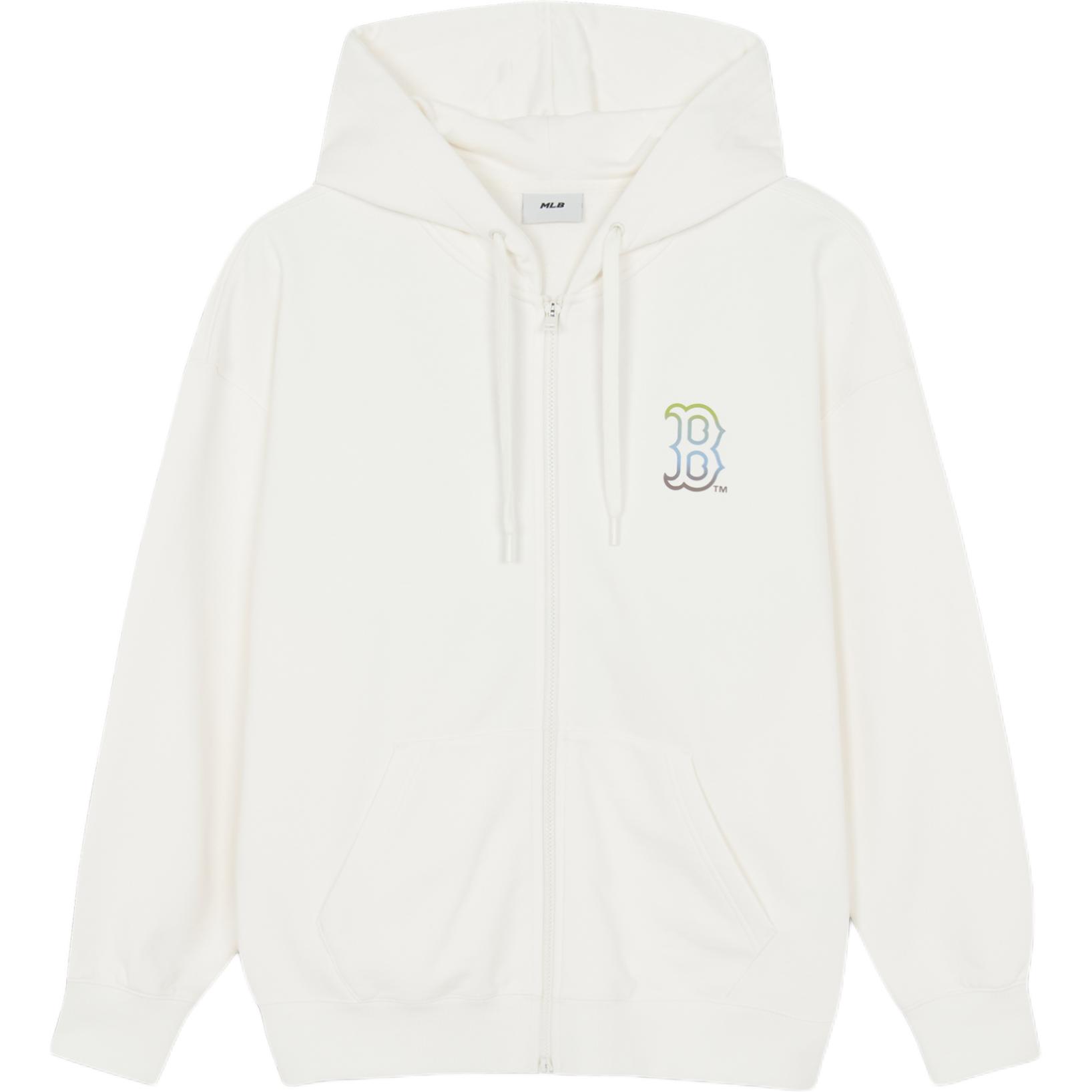 MLB Sweatshirts Unisex Boston Red Sox/Cream Hooded Moderate Cardigan 3ATRB0361-43CRS XL
