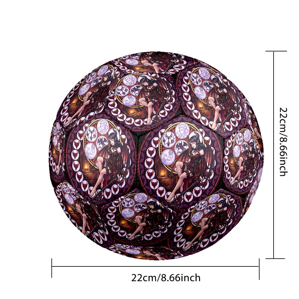 Dark Fantasy Glass Round Football Size 5 Adult Ball Suitable for Training Matches and Outdoor Team.