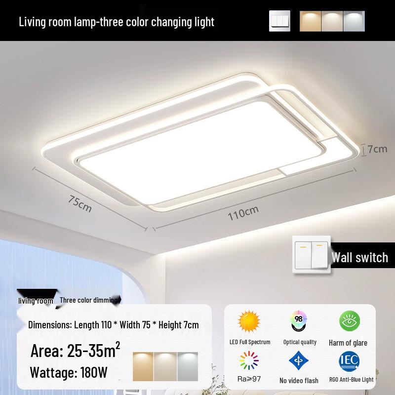 Modern Minimalist Eye Protection Ceiling Light for Living Room and Bedroom