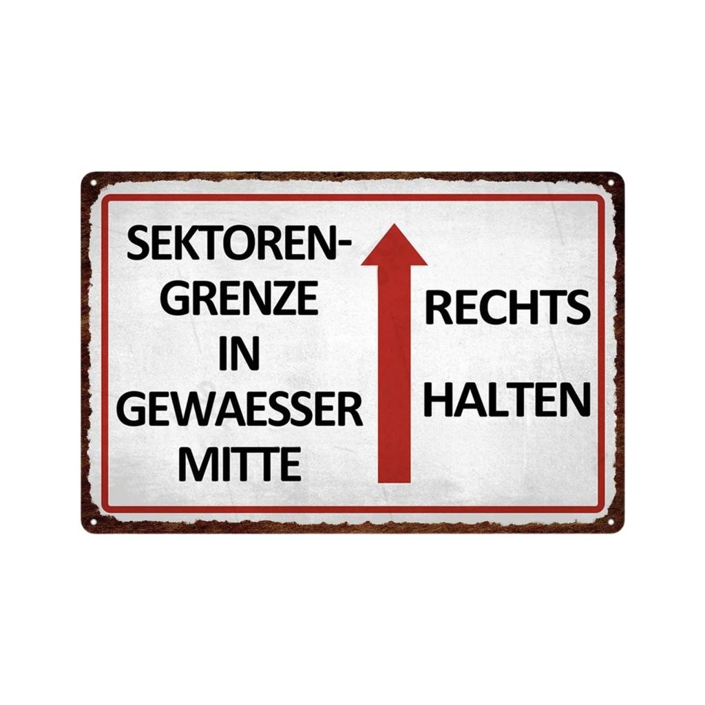 Germany HALT STÓJ Achtung Metal Sign German Warning Signs Hazardous Area Placards Vintage Plaque Plate Wall Decorative