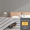 Self-Adhesive Wood Grain Embossed Wall Panel - Waterproof & Moisture-proof Decoration for Living Room.