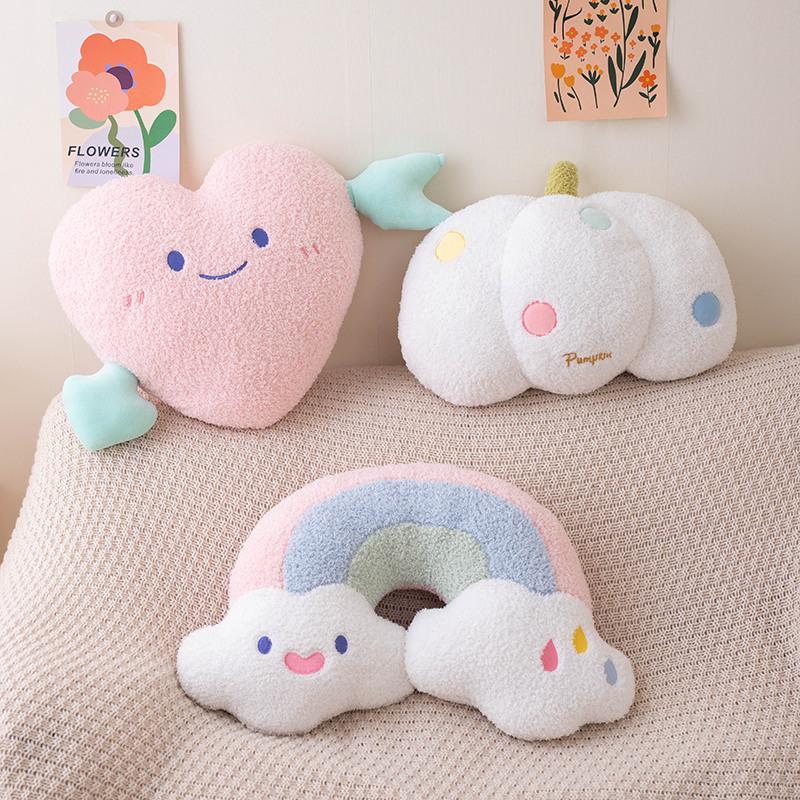 Cute Fantasy Series Doll Unicorn Rainbow Plush Toy Sleeping Pillow Girls Sofa Cushion Gift