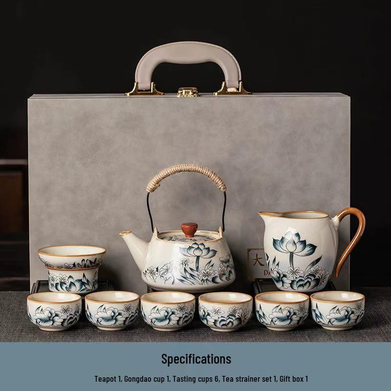 Chaxun Ru Kiln Lotus Kung Fu Tea Set