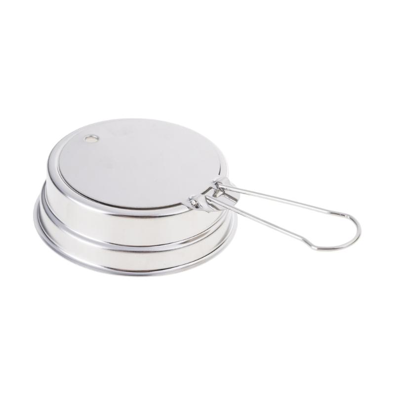 Fuels Fires Extinguishing Cover Stainless Steel Windproofed Flame Cover For Alcohols Stove With Heat Resistant Handle
