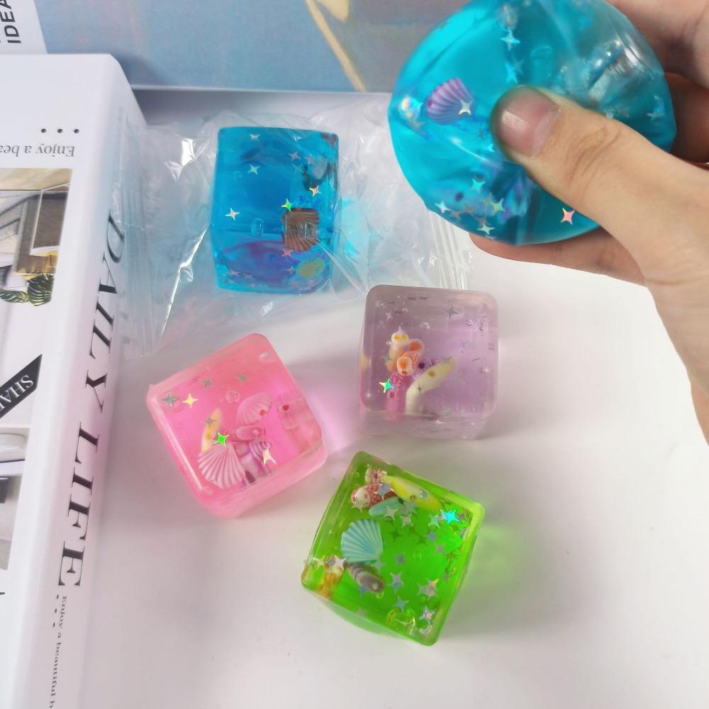 Cubo Oceanico Maltosio Squishy Cubo d'Acqua Rimbalzo Lento Sensoriale Spremere Per Sollievo dallo Stress Quotidiano