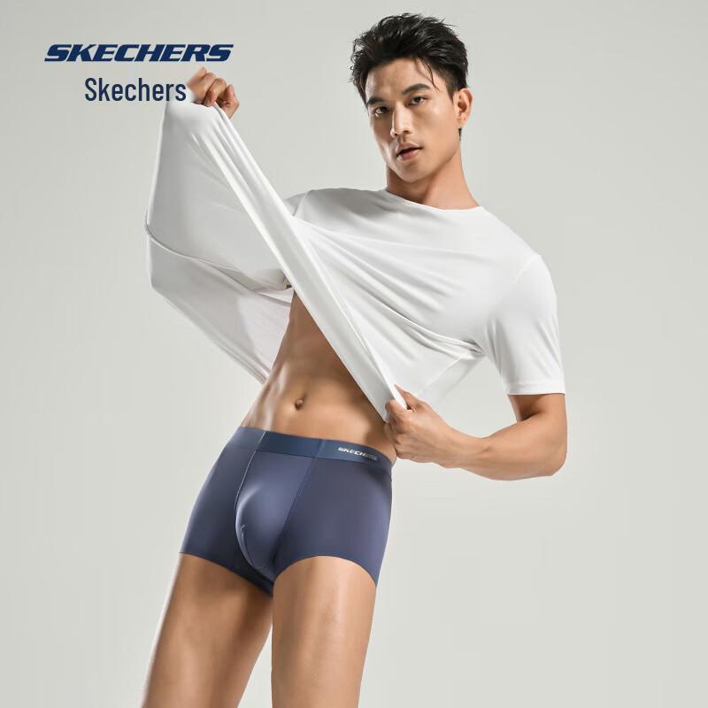 Skechers Men's 7A Antibacterial Cool Seamless Boxer Briefs