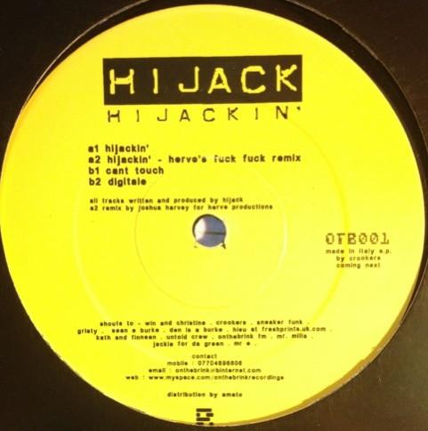 

12inch Record HI JACK High Jackin E.P. OTB001 On The Brink Re 2006 UK Dance Electronica Used