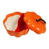 Halloween Pumpkin Snack Tray Desktop Food Display with Lid Candy and Nut Dishes for Cookies Sweets Nuts Dessert Chocolates
