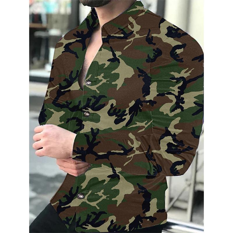 Fashion Men's Designer Starry Sky Purple Blue Gold Luxury Social Men's Shirt Lapel Large Size Casual Dot Print Long Sleeve Top