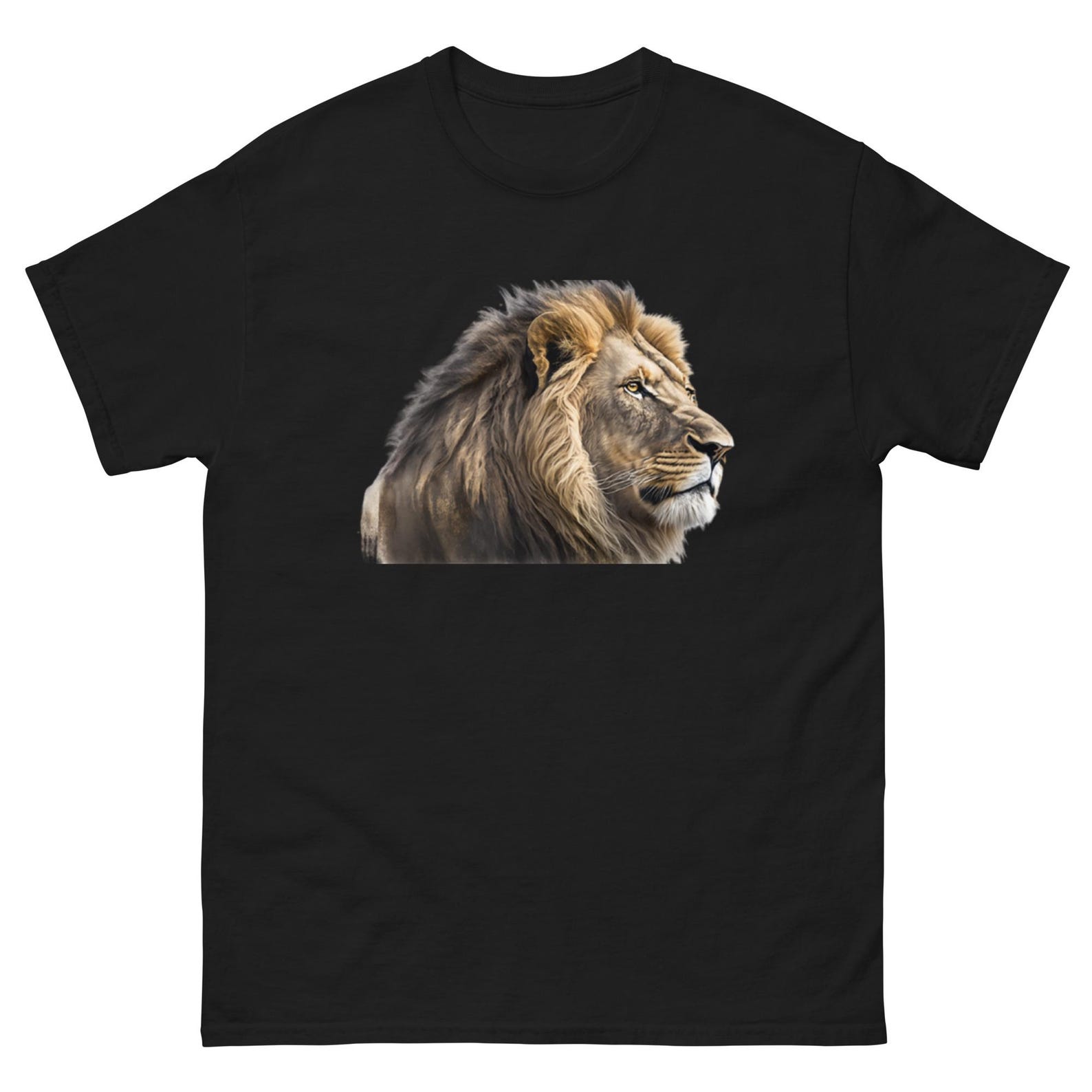 Unisex Majestic Lion Graphic Tee - Perfect Gift for Animal Lovers - Nature-Inspired PortraiT-Shirt S