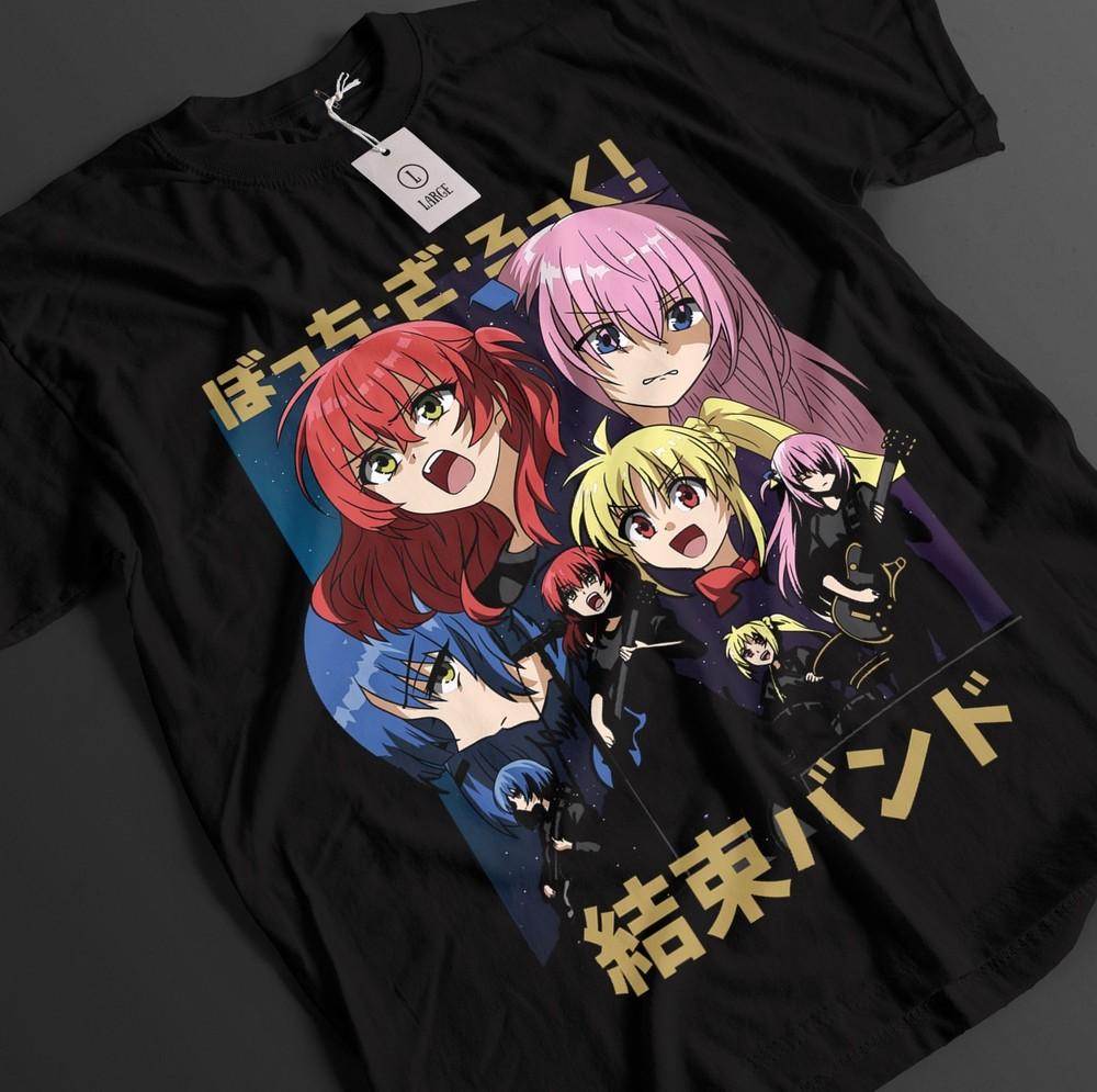 

Bocchi The Rock Shirt Hitori Bocchi Tshirt Nijika T-Shirt Ryo Top Kita Anime Tee 4XL