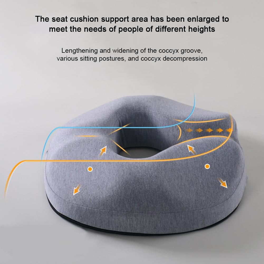 Memory Cotton Hemorrhoid Pad Office Cushion Sitting No Collapsing Summer Breathable Chair Fart Pad Beautiful Buttocks Coccyx Cushion