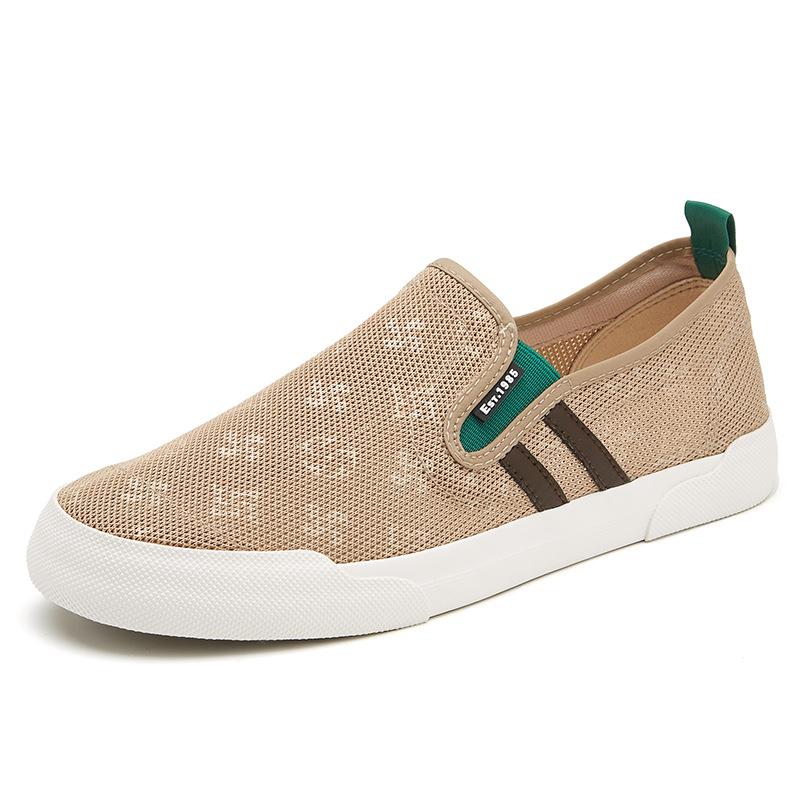 New Summer Men's Shoes Comfortable Fashionable and Versatile Trendy Casual Men's Cloth Shoes Mesh Breathable Shoes