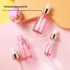 Pink Transparent Serum and Gel Dropper Bottle for Cosmetics and Perfume - Travel Size Sample Dispenser