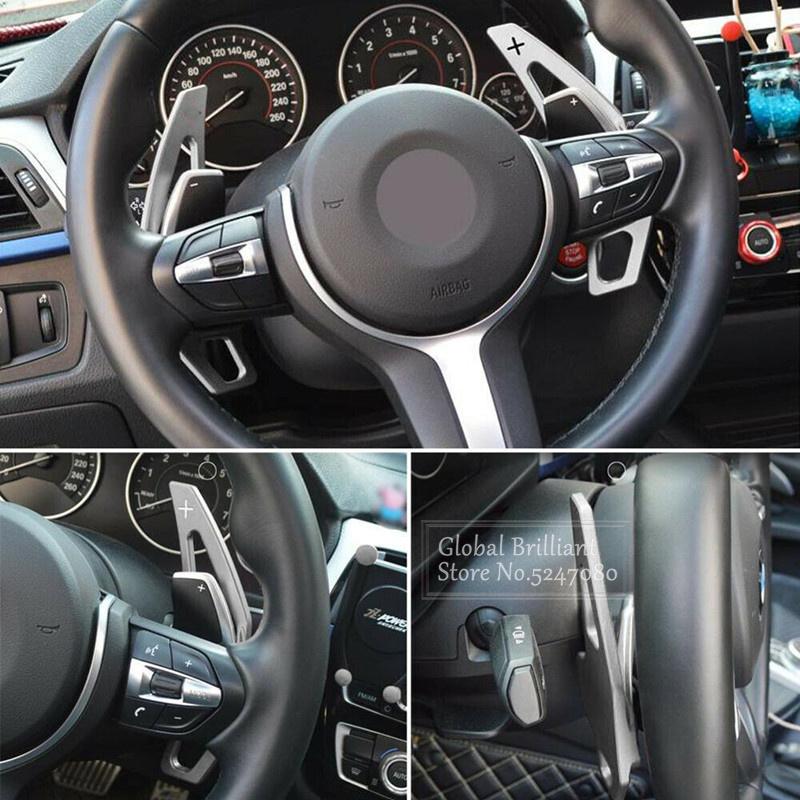 2 Stücke Aluminium Auto Lenkrad Paddle Shifter Schaltknauf Erweiterung Für BMW 1 2 3 4 5 6 7 X1 X2 X4 X5 X6 i8 F10 F30