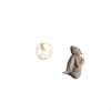 Crystal Ball Buddha Sculpture Metal Figurine Desk Indoor Ornament Statue Stand 50mm for Hallway