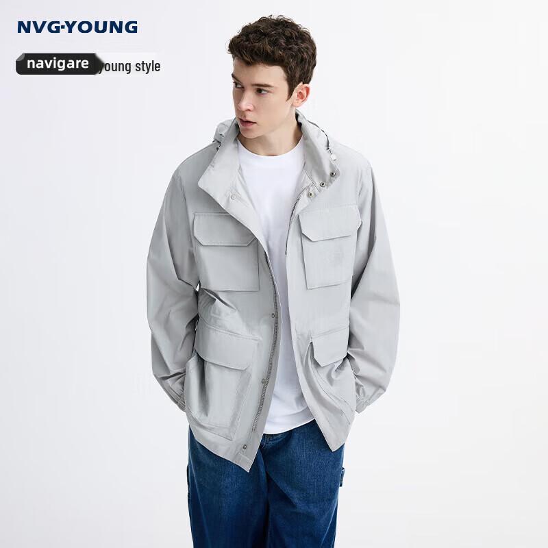 NVG·YOUNG Men's Casual Hooded Outdoor Jacket