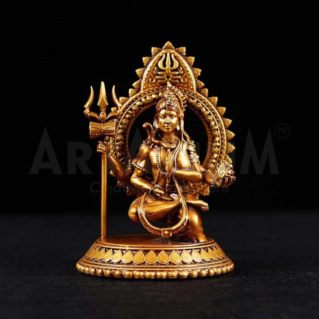 Ardhanarishvara Idol Ardhnarishwar Statue Shiv Parvati Double Avatar Idol for Car Dashboard and Home Decor Showpiece