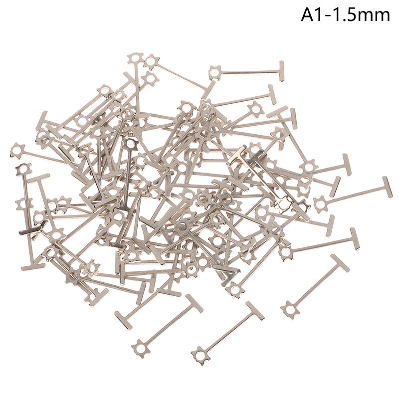 100Pcs 0.9Mm 1.5Mm Floor Wall Replace Steel Needle Nails Tile Leveling System Ceramic Leveler Construction Toolsruction Tool