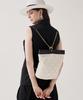 Jina In Ny 3-Way Use Elizabeth Mini Backpack [White Combo]