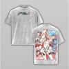 Anime DARLING In The FRANXX Zero Two Printed Tee Men Women Washed Cotton T-shirts Short Sleeve Vintage T Shirt Harajuku Tshirt