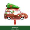 Celebrate Christmas with 18/32-Inch Aluminum Foil Balloons - Festive Santa and Snowman Decorations