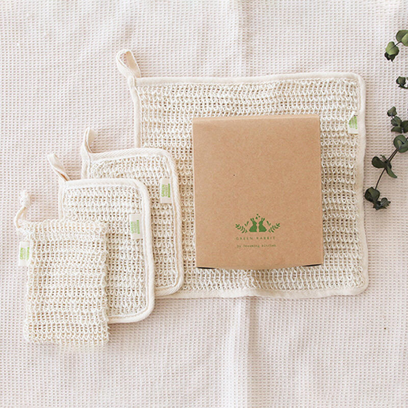 Completely gentle hemp soap net set