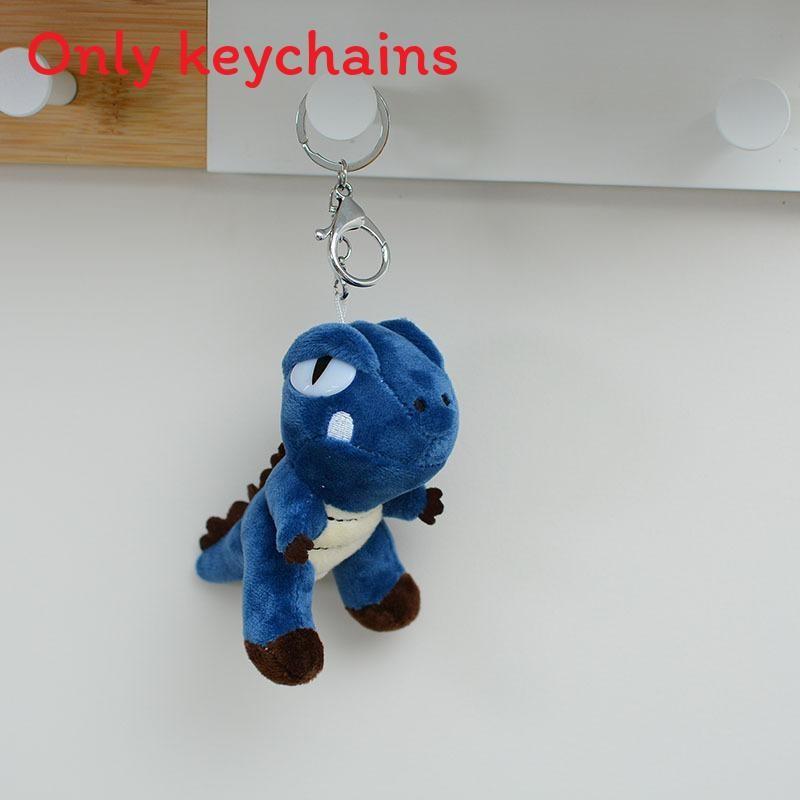 T Rex Dinosaur Plush Key Holder With Embroidery Design For Bag Decor Gifts And